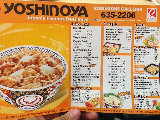 tetadventurer: Let's try Yoshinoya for a change! :)