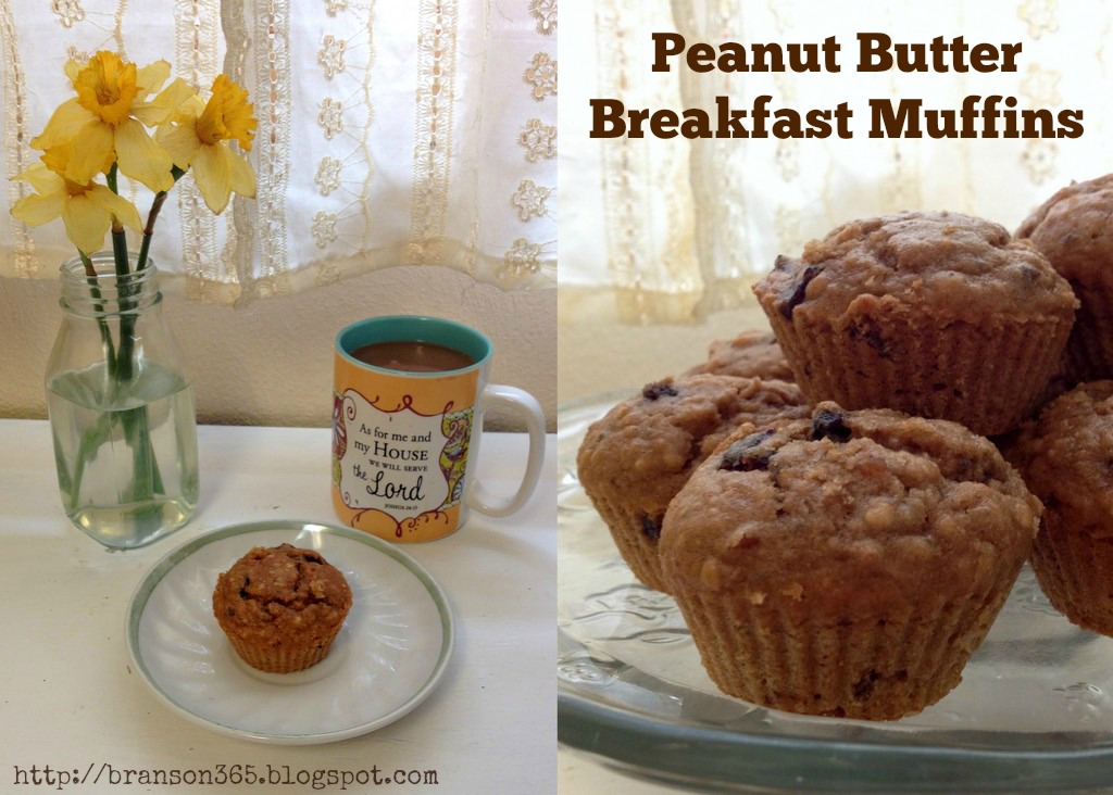 peanut butter breakfast muffins PBJ