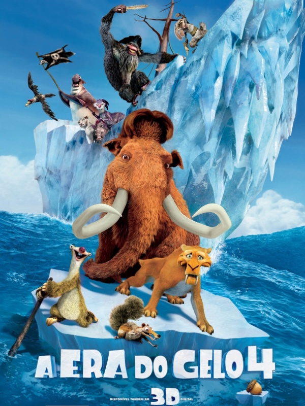 Filme da semana A Era do Gelo 4 (Ice Age Continental Drift) SEMPRE ROMÂNTICA