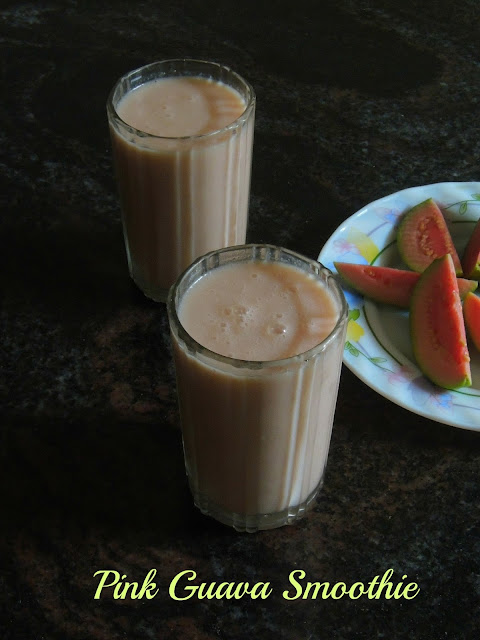 Pink guava Oats smoothie