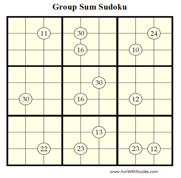 Group Sum Sudoku (Daily Sudoku League #44)