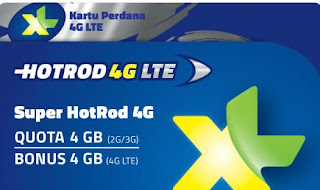Kartu Perdana XL HotRod 3G 4G Cara Daftar Aktivasi Paket Internet XL Harga Terbaru 