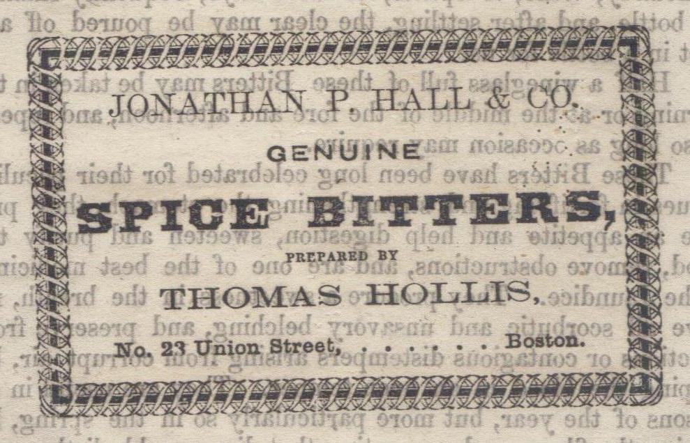 Civil War Medicine (and Writing) Hollis Spice Bitters Bring Your Own...Mixer