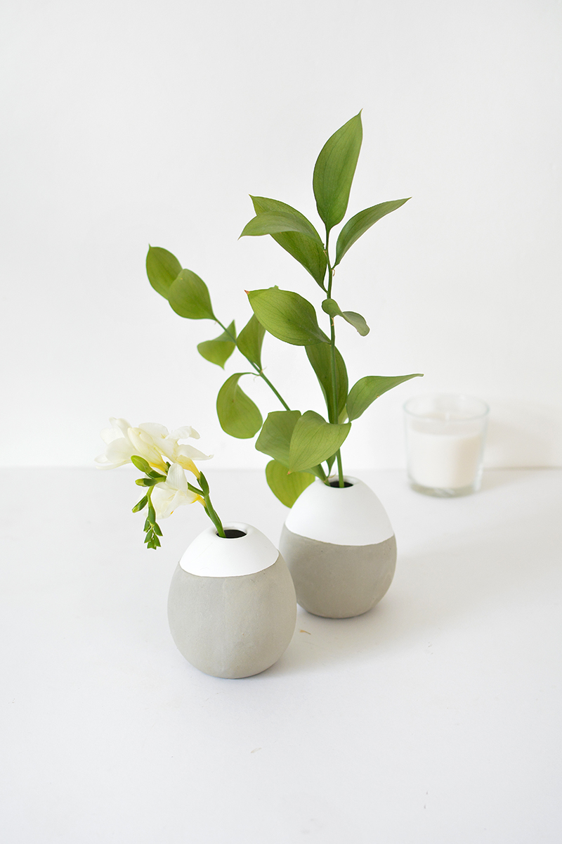 DIY concrete vases BURKATRON
