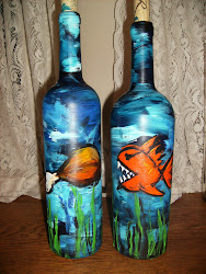 bottle painting wine bottles martin chomp go