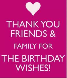 170 Thank You For The Birthday Wishes Cards For Facebook 2019