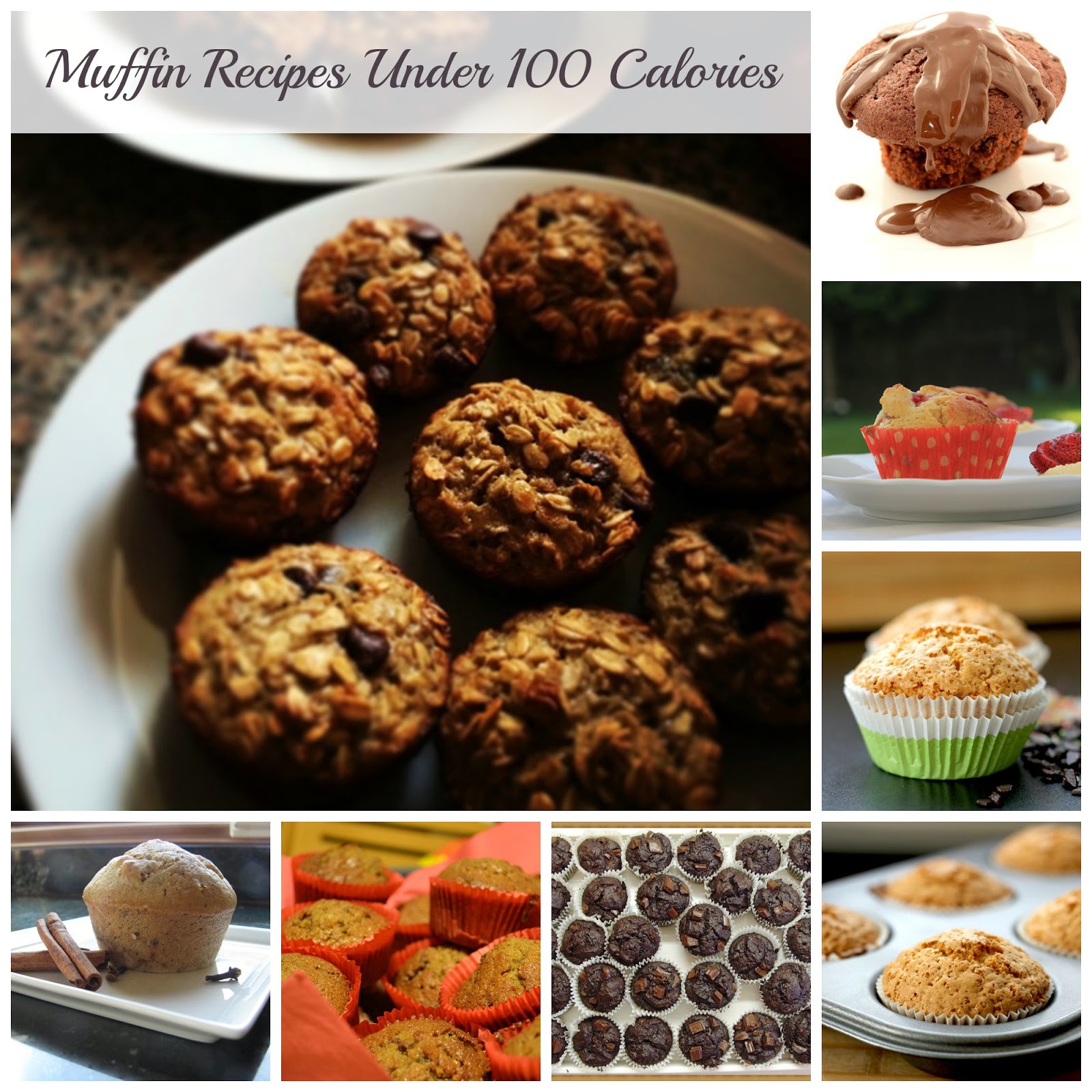 30 Muffin Recipes Under 100 Calories | Becky Cooks Lightly #Healthy