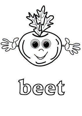 vegetables coloring pages - beet