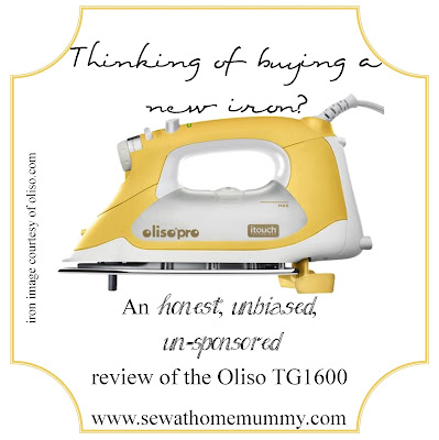 Sew at Home Mummy.com: a candid review of the Oliso Pro TG1600 Iron