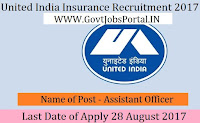 United India Insurance Recruitment 2017– 696 Assistant