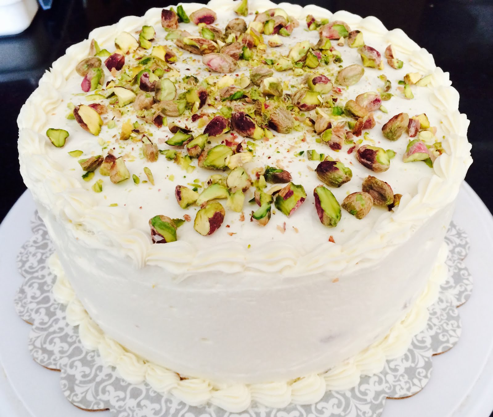 Everybunny Loves Food Pistachio Apricot Layer Cake