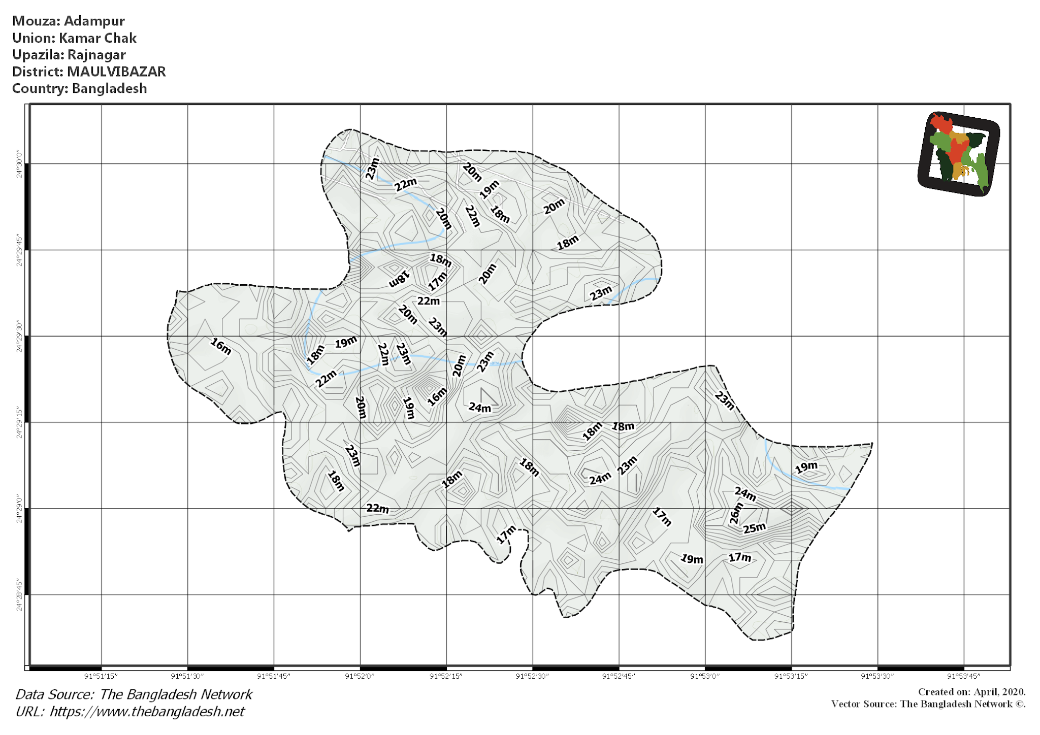 Map of Adampur Mouza of Rajnagar Upazila, MOULVIBAZAR Map of Adampur Mouza of Rajnagar Upazila, MOULVIBAZAR, Bangladesh.