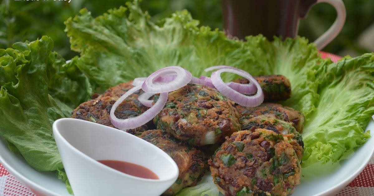 exoticneasy cooking Rajma Palak Cutlet (Red Kidney bean Spinach Cutlet)