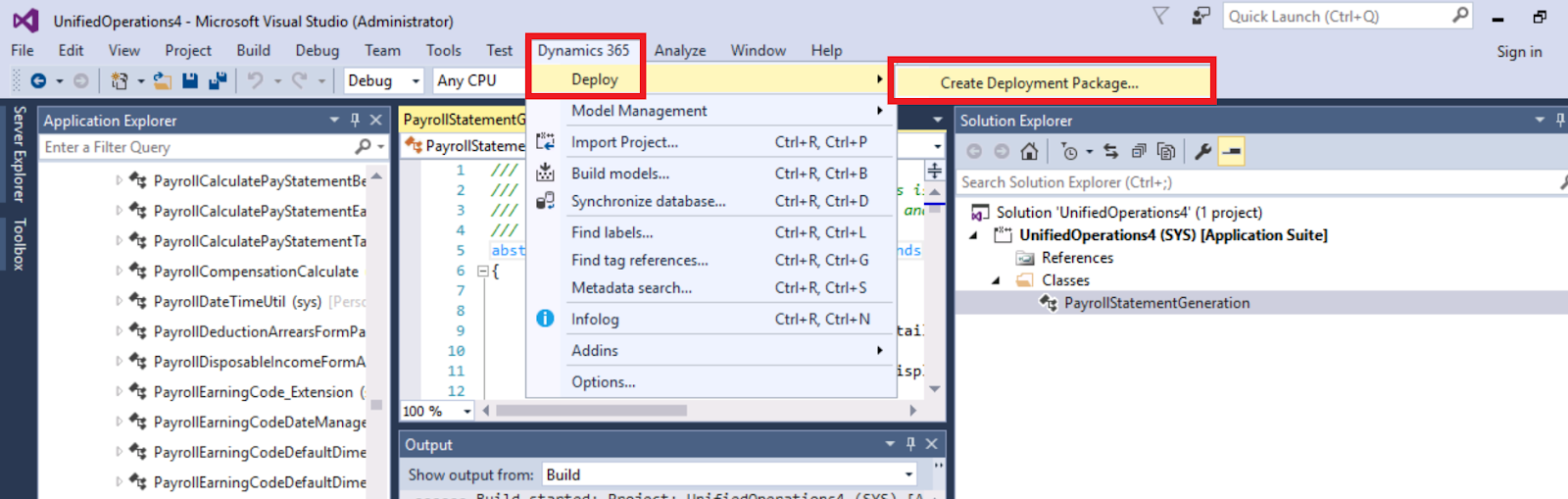 How to create deployable package in dynamics 365?