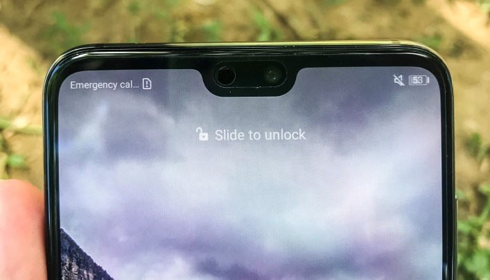 Its notch houses the earpiece, and the 24MP selfie snapper