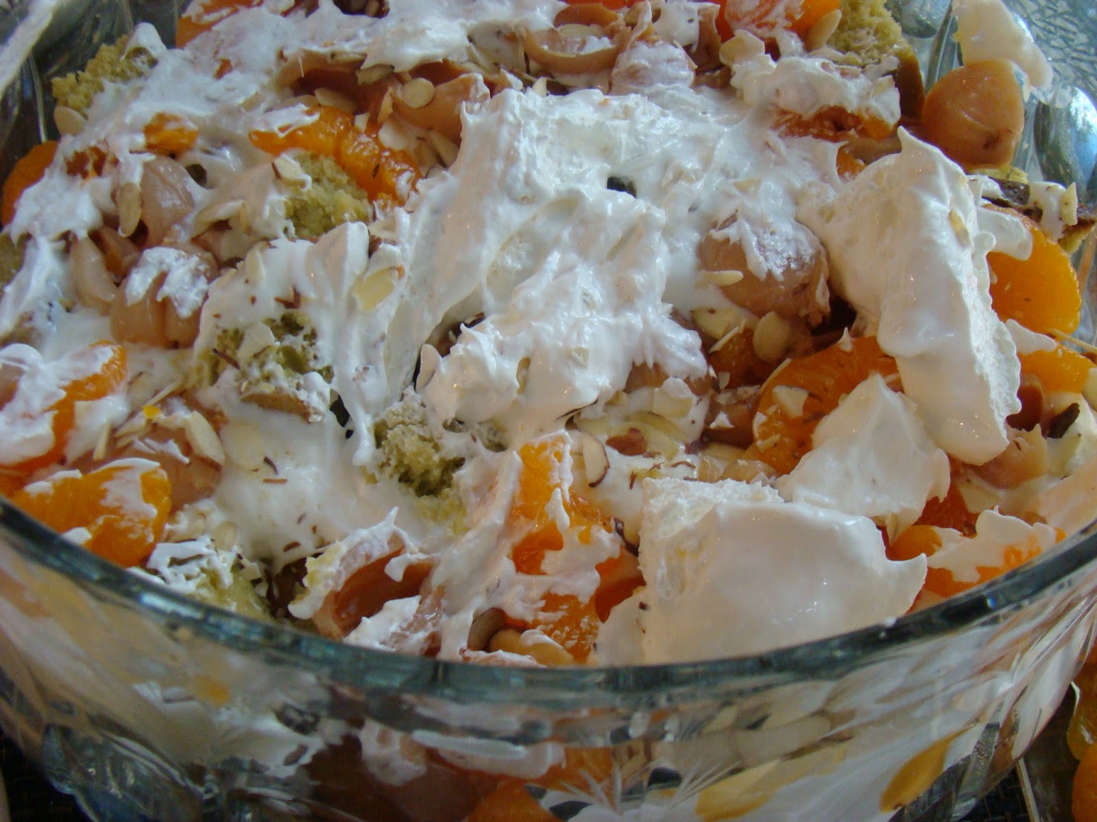 My Favorite Recipes Collection Green Tea Poundcake Trifle with Lychees