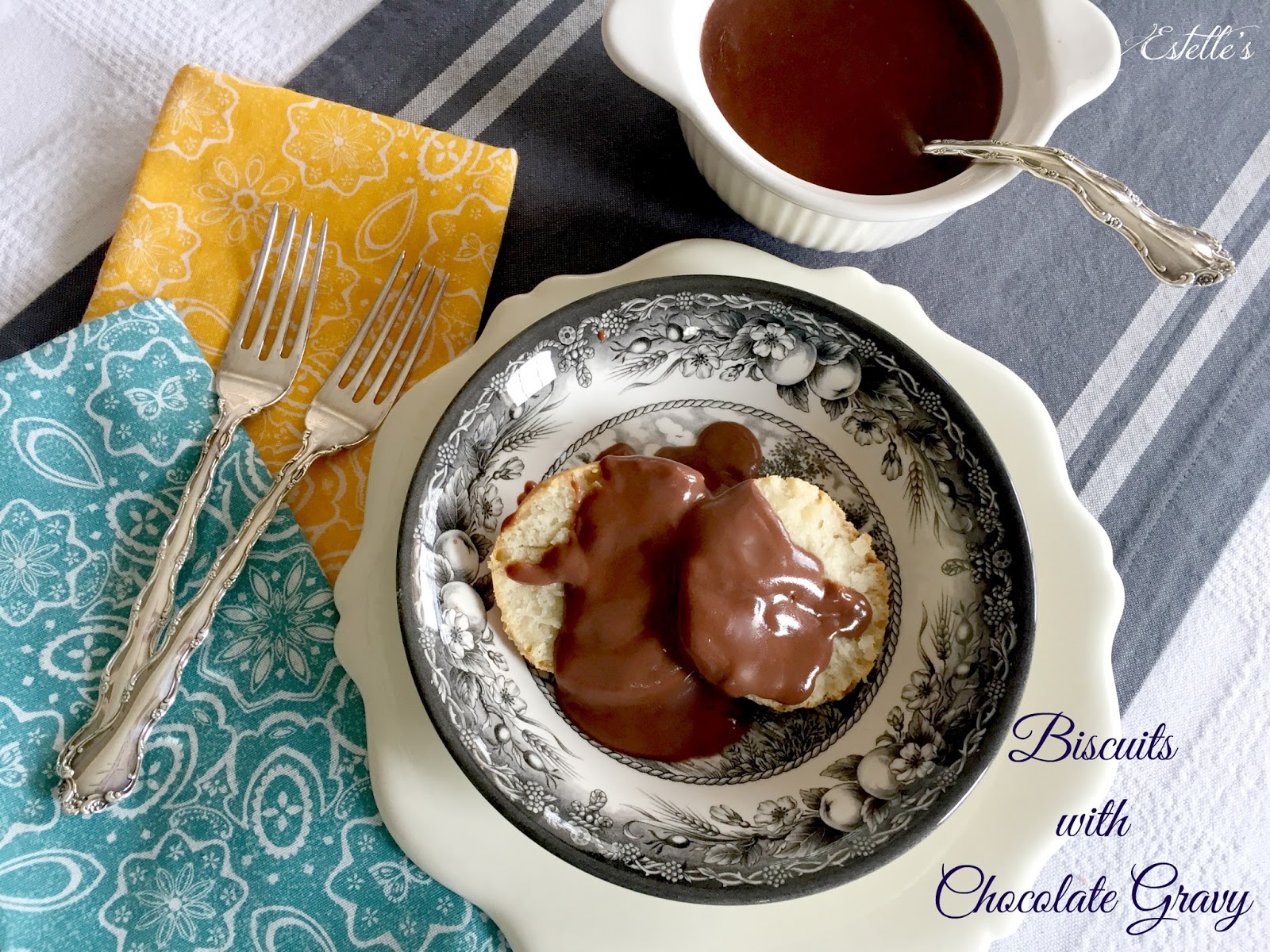 Estelle's CHOCOLATE GRAVYPERFECT FOR YOUR BUTTERMILK BISCUIT!