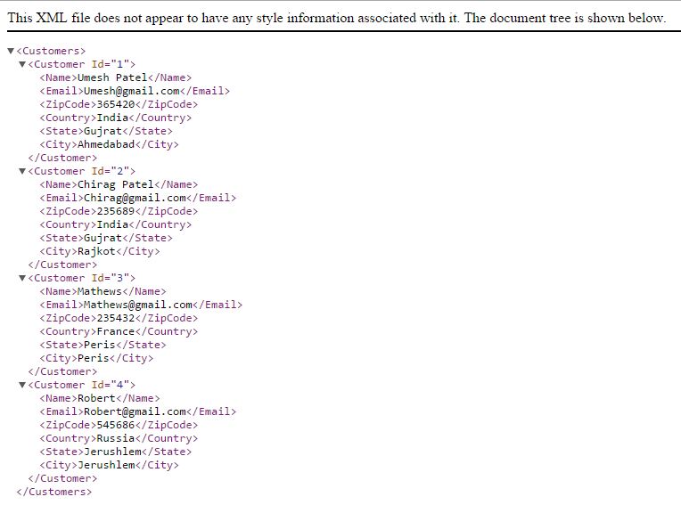 How to Upload and Display Xml File in Asp.Net - D365 F&O Solutions