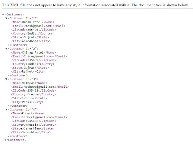 How to Upload and Display Xml File in Asp.Net - D365 F&O Solutions