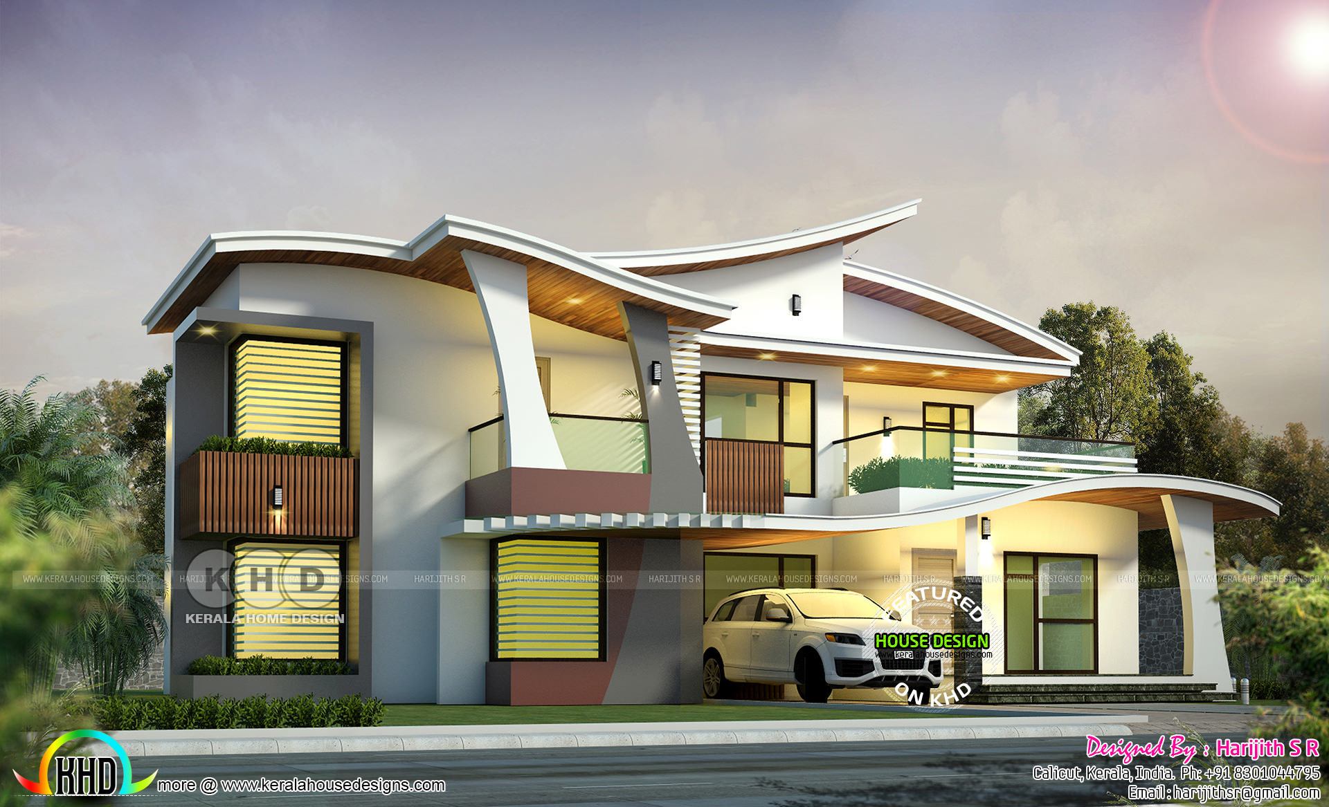 2943 sqft ultra modern Kerala home design Kerala Home Design and