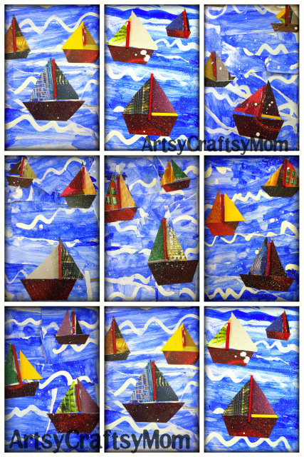 PaperCollageSailing