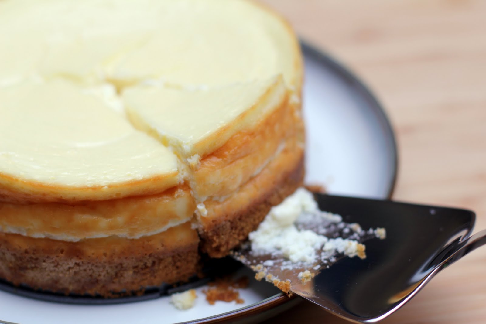 Shared Bites Greeking Out Greek Yogurt Cheesecake with Honey Caramel