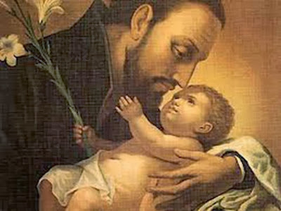 San Cayetano con el Niño Jesús en Brazos
