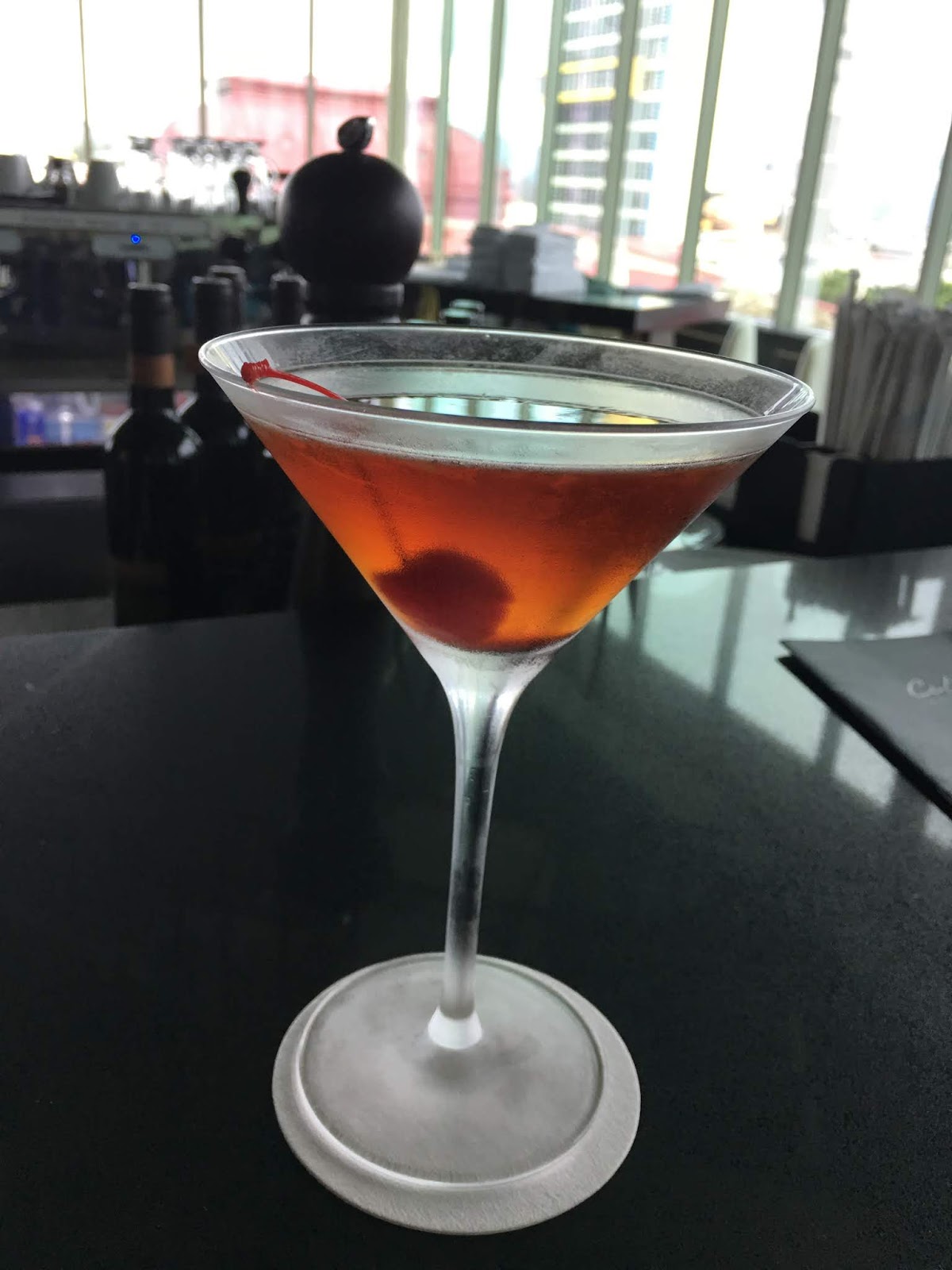 The Manhattan Classic bourbon cocktail