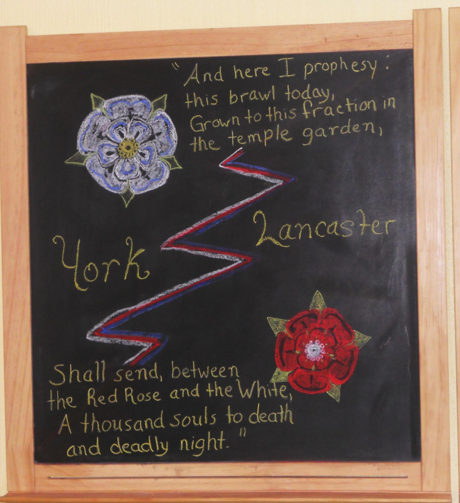 The Five of Us History Chalkboard Drawings