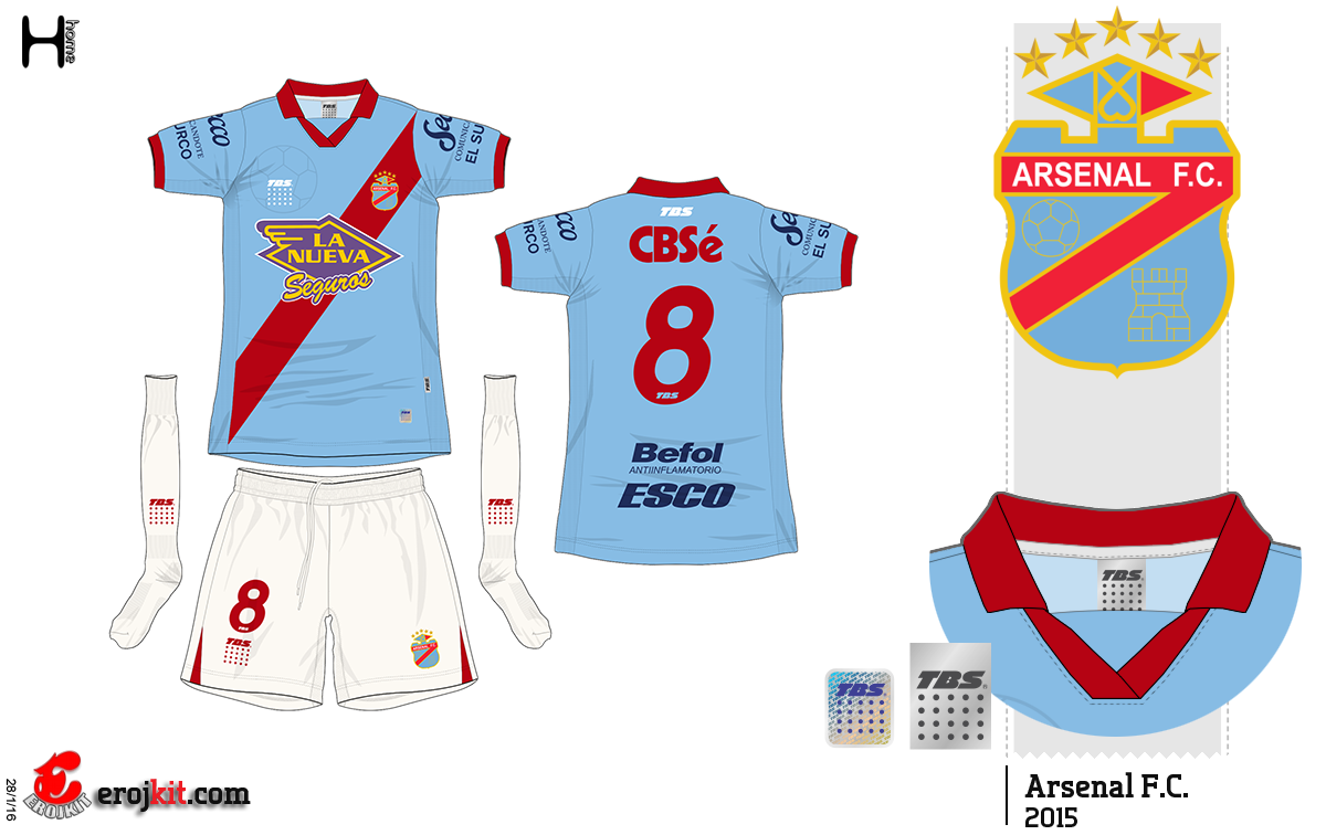 Arsenal de Sarandi Special football shirt 2007.