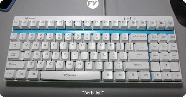 (Ulasan) Rapoo V500 Mechanical Gaming Keyboard