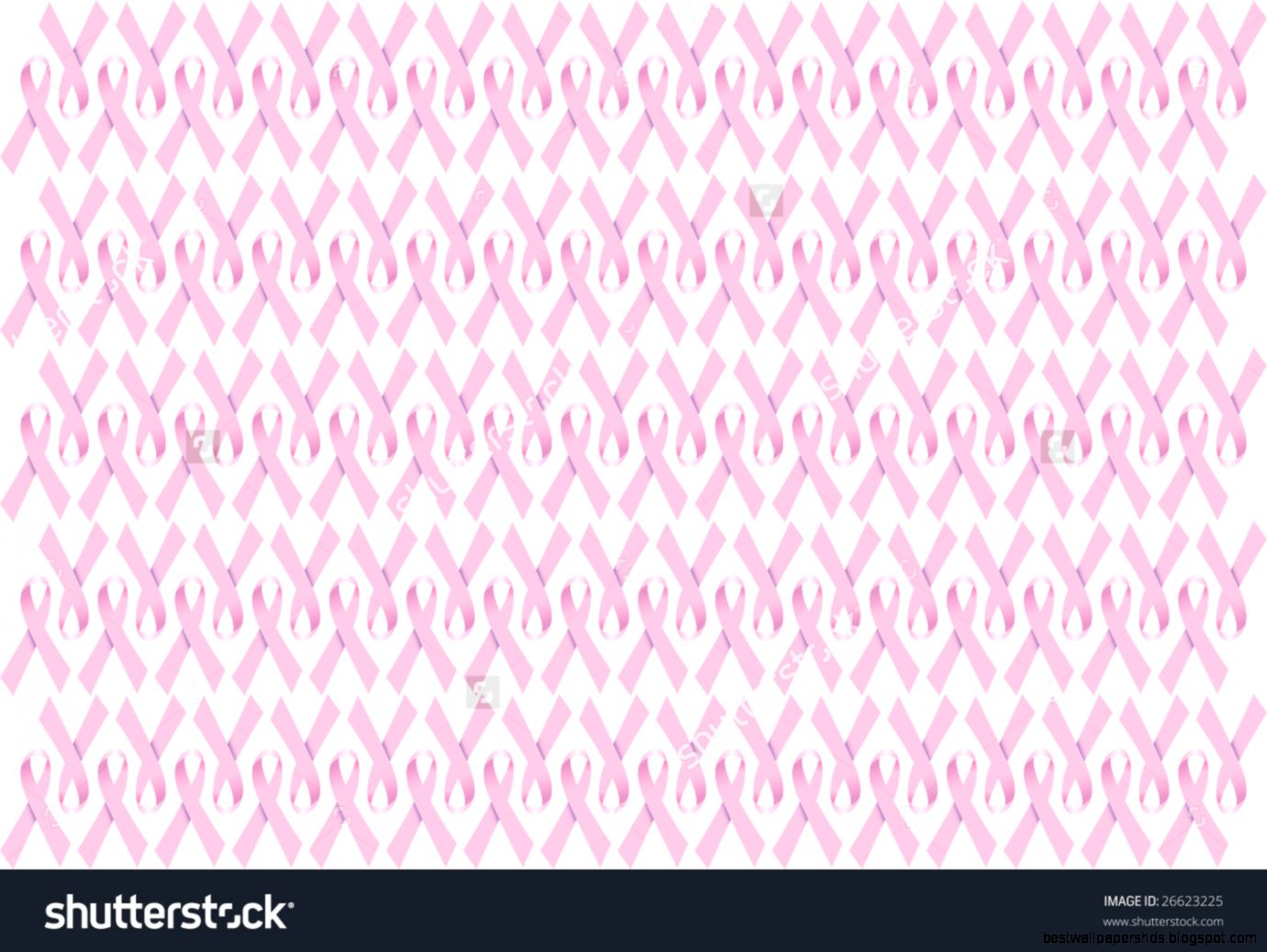 Pink Ribbon Wallpaper Stock Vector Illustration 26623225