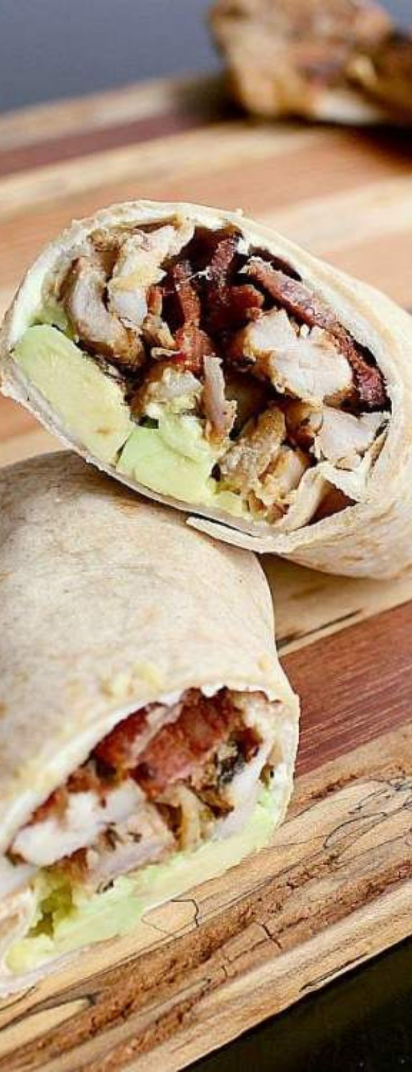 rovieshone food recipes Low Carb Chicken Wrap with Bacon and Avocado