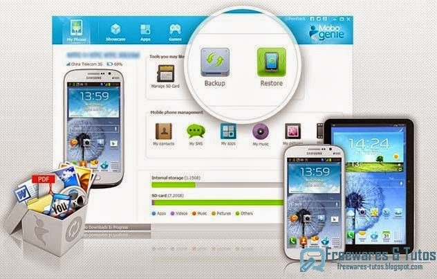 Mobogenie : un logiciel gratuit pour gérer et sauvegarder votre Android