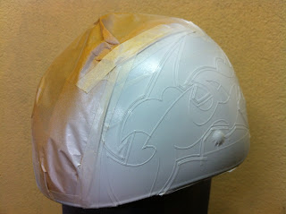 カスタムペイント工程　アウトローヘルメット 【祭雲】の画像