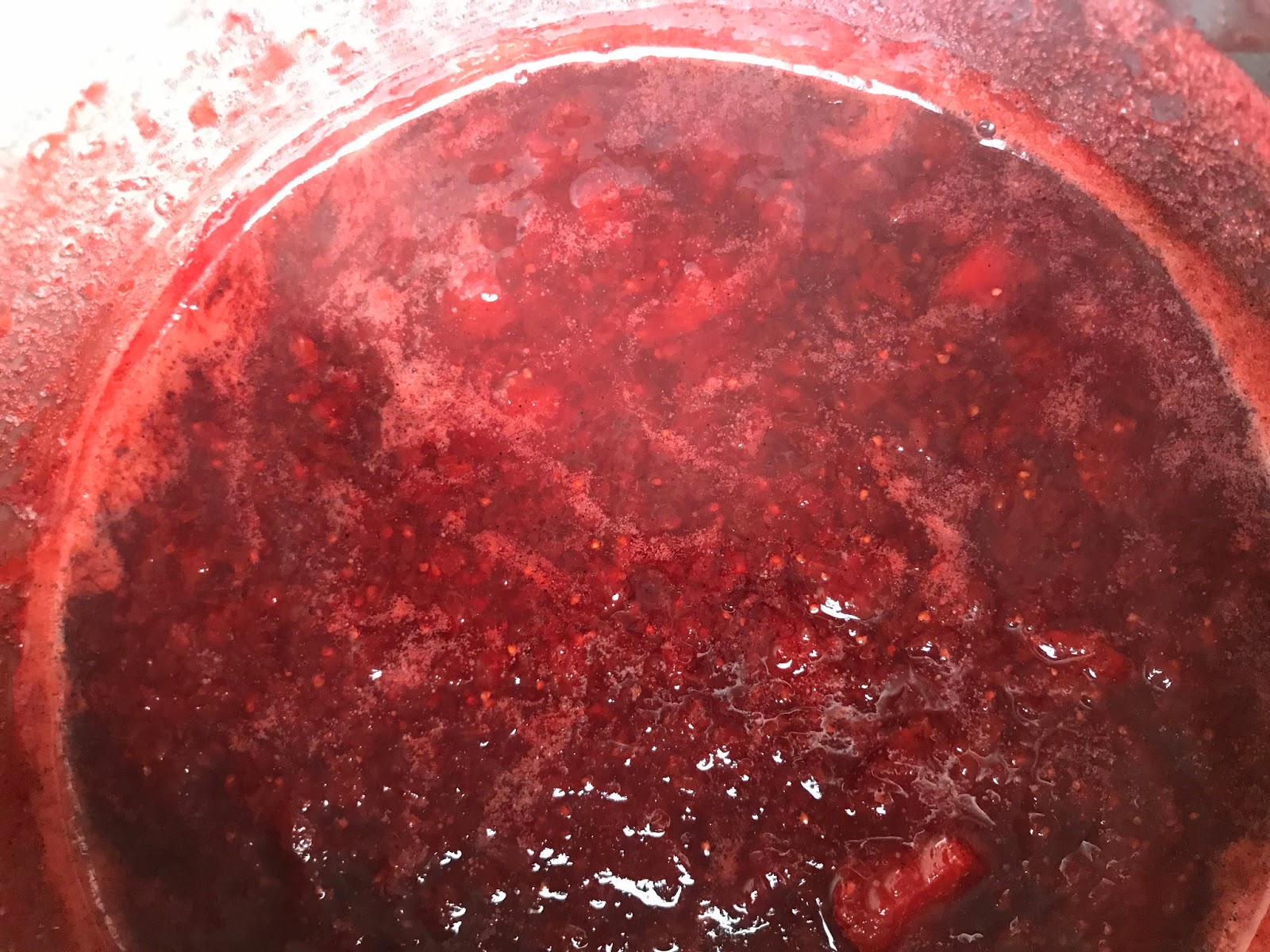 strawberry quick jam | sevengrams