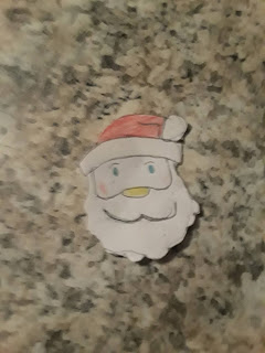 popup card santa head