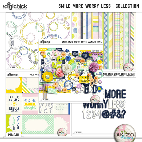 Smile More Worry Less - Collection by Akizo Designs