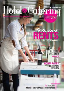 Hotel & Catering Review - September 2016 | ISSN 0332-4400 | CBR 96 dpi | Mensile | Professionisti | Alberghi | Catering | Ristorazione
Published by Ashville Media, the magazine is your number one source of information for industry news and developments, emerging trends, business advice, interviews, opinion columns from industry stakeholders and more.