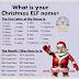 What is your Christmas Elf name?