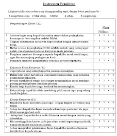Jurnal Ilmiah Contoh Kuesioner Penelitian Pengembangan Karier