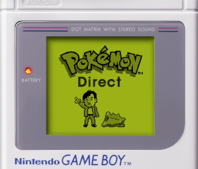 Pokémon Direct start-up screen Pokémon Direct title screen Nintendo Game Boy Ditto Tsunekazu Ishihara