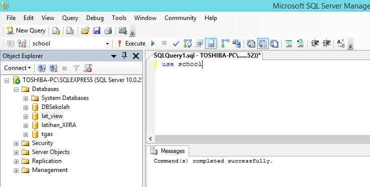 Cara Membuat Database SQL ~ Berbagai Ilmu Simpel