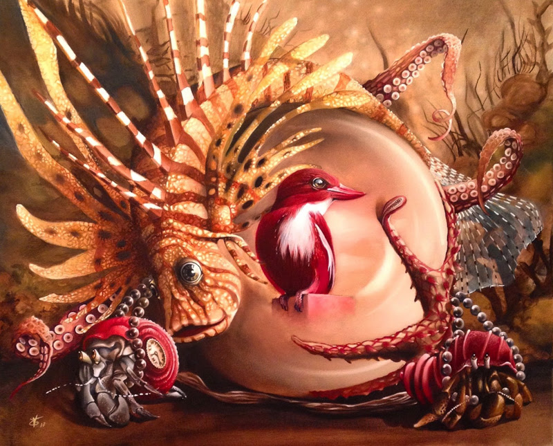 Pop Surrealist Paintings by Valentina Toma. Pop Surrealist Paintings by Valentina Toma.