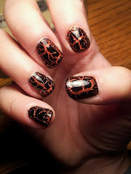october nail challenge aween 31st crackle decided combo