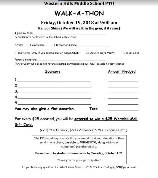 Walkathon Worksheet Math