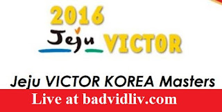 Victor Korea Masters Championships 2016 live streaming
