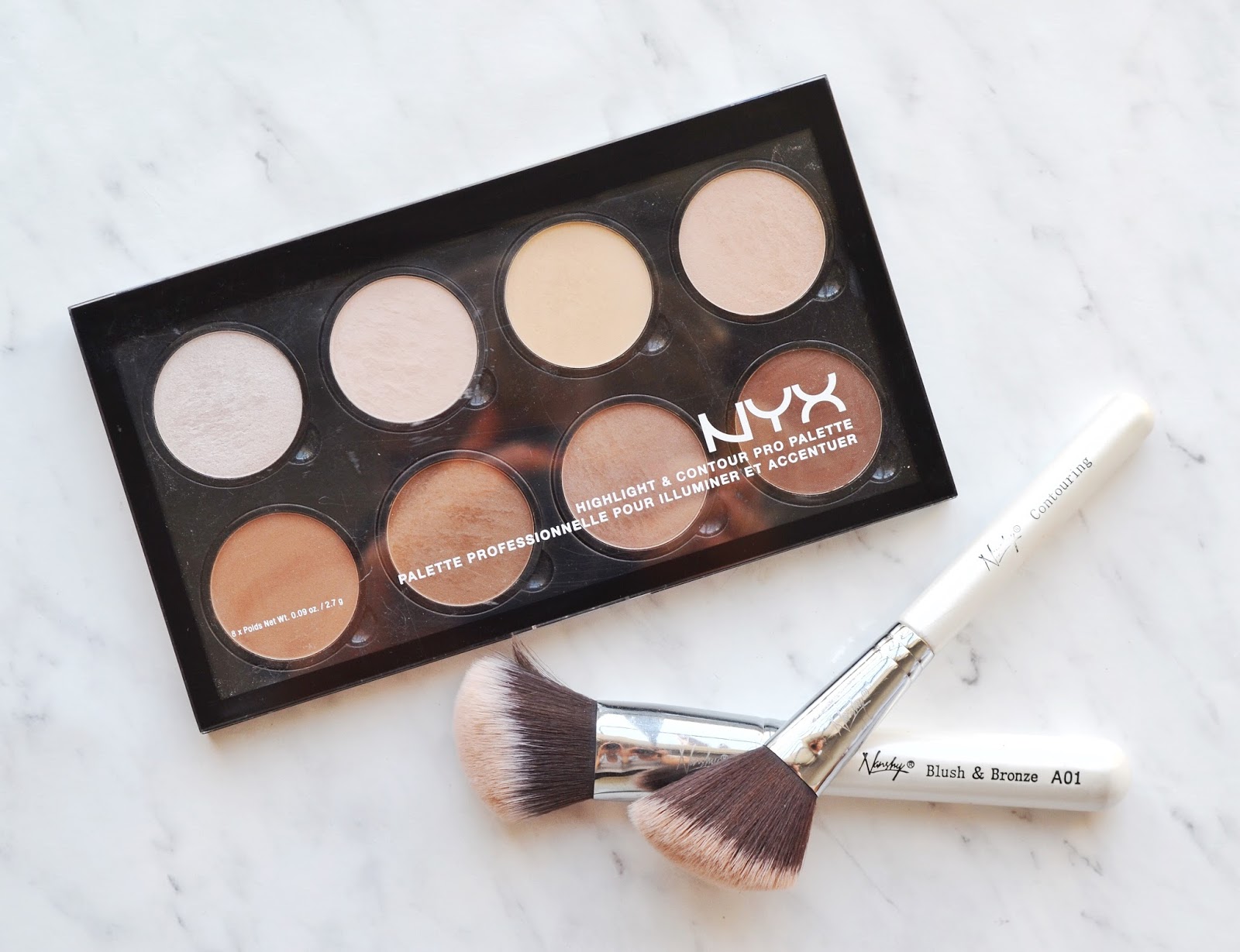 NYX HIGHLIGHT & CONTOUR PRO PALETTE Review + Before and After Photos
