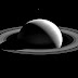 Tethys over Saturn
