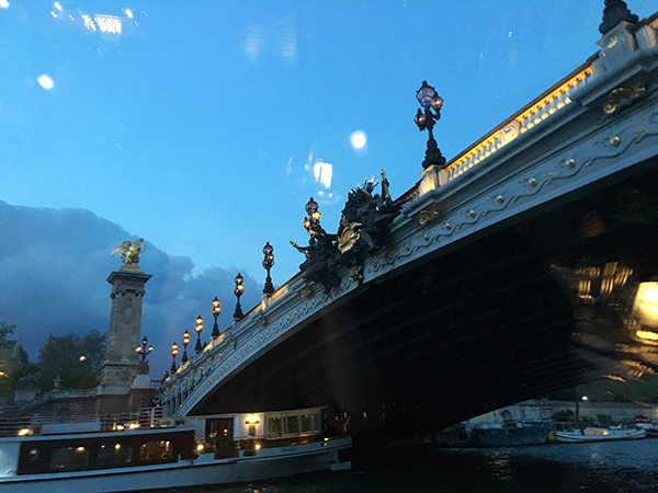 underside of a Parisian bridge